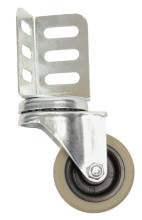 Møbelhjul drejbart med lodret plade 50 mm